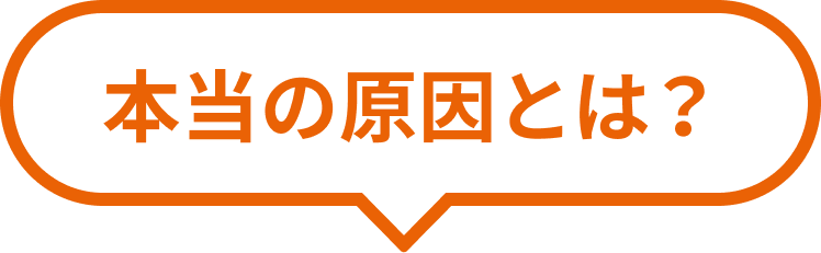 本当の原因とは？
